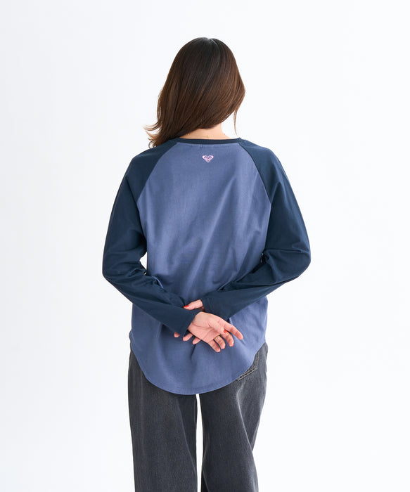 【OUTLET】Roxy ROXY HEART WAVE RAGLAN TEE ウィメンズ 長袖Tシャツ <2025FW HEART WAVE>