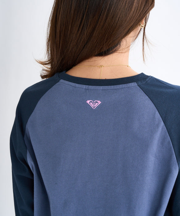 【OUTLET】Roxy ROXY HEART WAVE RAGLAN TEE ウィメンズ 長袖Tシャツ <2025FW HEART WAVE>