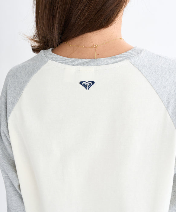 【OUTLET】Roxy ROXY HEART WAVE RAGLAN TEE ウィメンズ 長袖Tシャツ <2025FW HEART WAVE>
