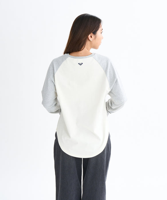 【OUTLET】Roxy ROXY HEART WAVE RAGLAN TEE ウィメンズ 長袖Tシャツ <2025FW HEART WAVE>