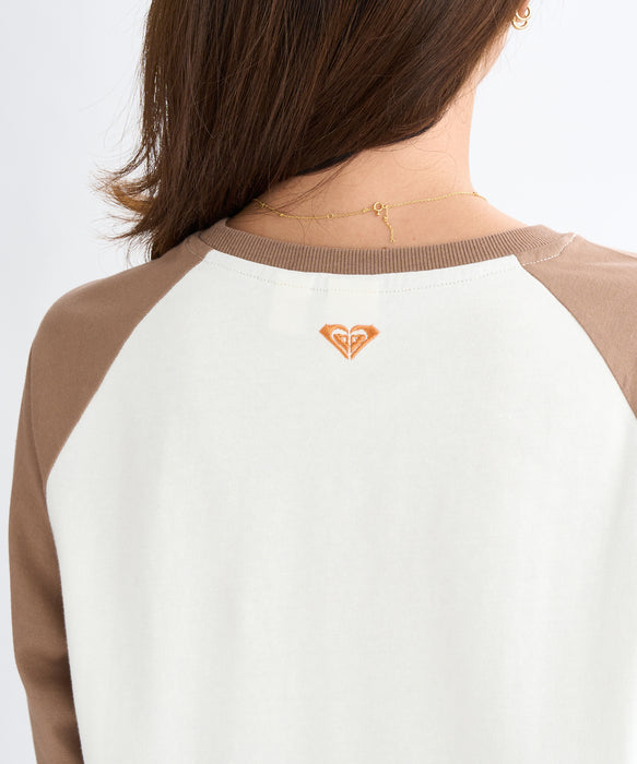 【OUTLET】Roxy ROXY HEART WAVE RAGLAN TEE ウィメンズ 長袖Tシャツ <2025FW HEART WAVE>