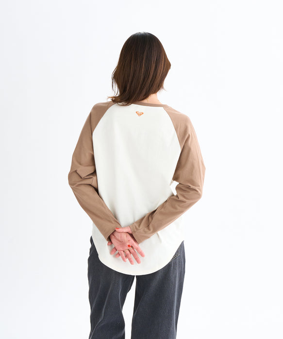 【OUTLET】Roxy ROXY HEART WAVE RAGLAN TEE ウィメンズ 長袖Tシャツ <2025FW HEART WAVE>