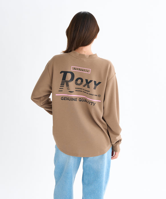 【OUTLET】Roxy AUTHENTIC ウィメンズ バックプリント長袖Tシャツ