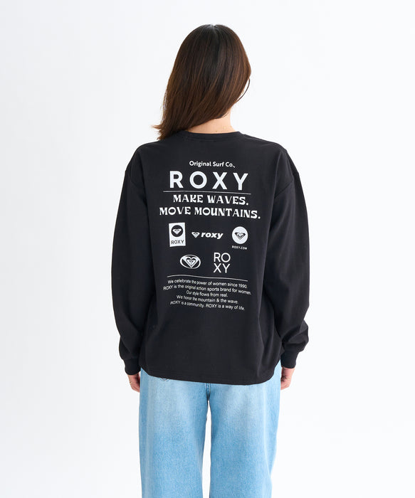 Roxy HISTORICAL LOGO L/S TEE ウィメンズ 長袖Tシャツ