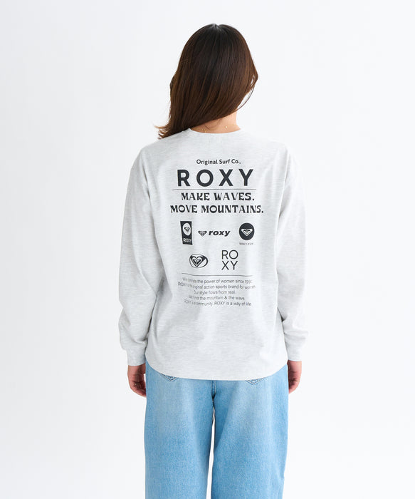Roxy HISTORICAL LOGO L/S TEE ウィメンズ 長袖Tシャツ