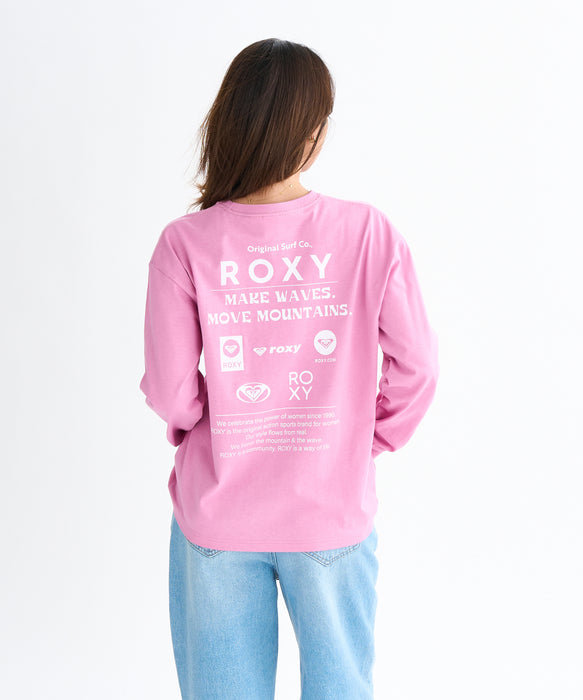 Roxy HISTORICAL LOGO L/S TEE ウィメンズ 長袖Tシャツ
