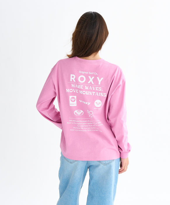 Roxy HISTORICAL LOGO L/S TEE ウィメンズ 長袖Tシャツ