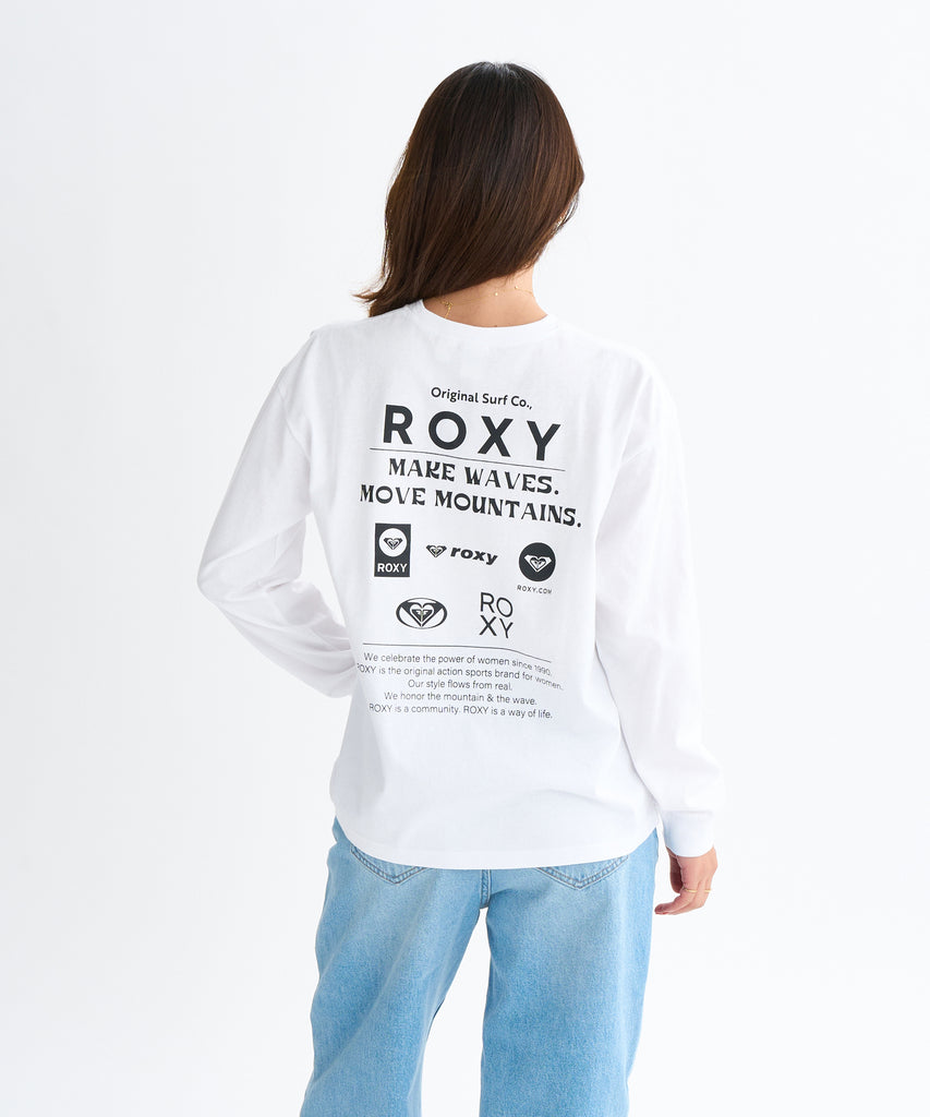Roxy HISTORICAL LOGO L/S TEE ウィメンズ 長袖Tシャツ