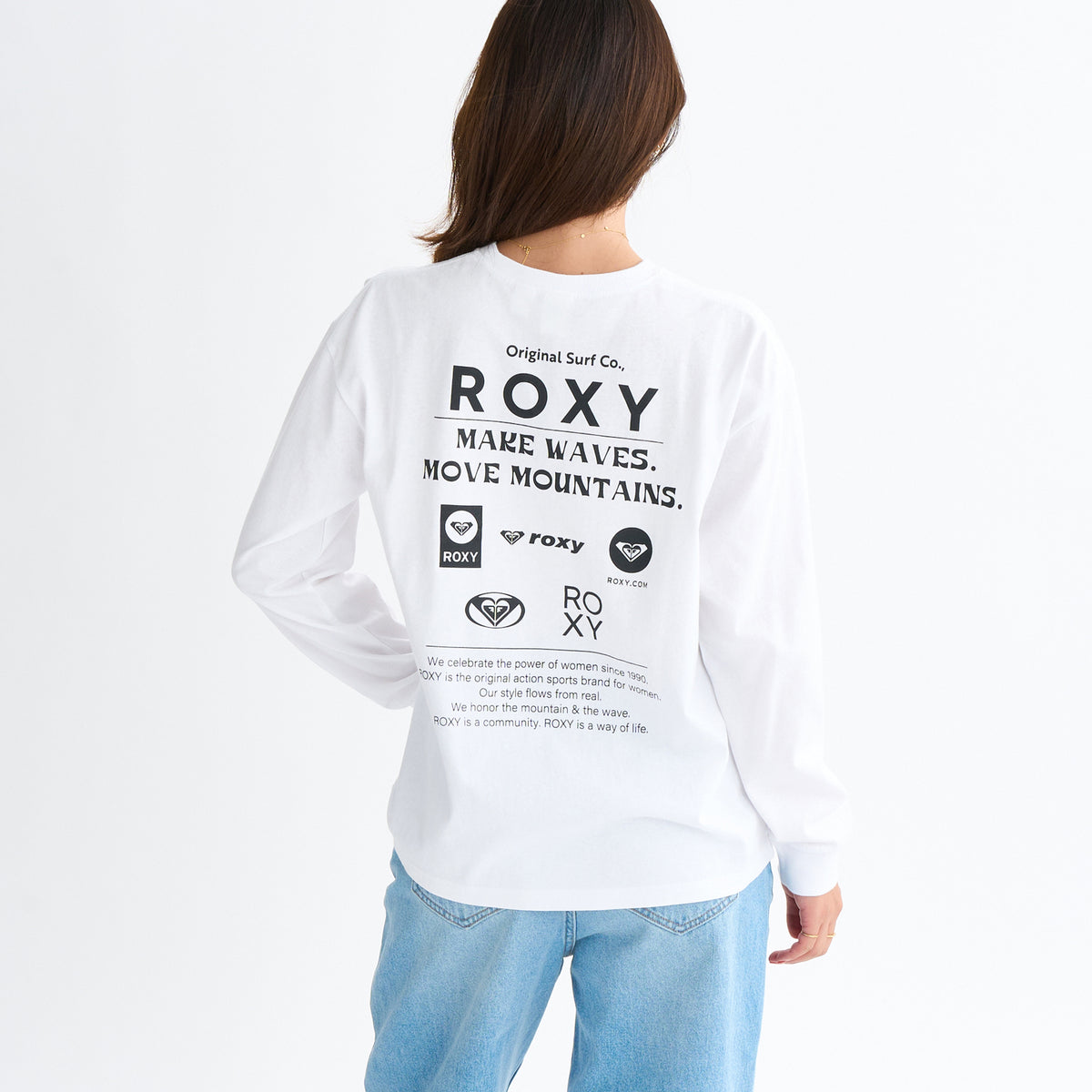 Roxy HISTORICAL LOGO L/S TEE ウィメンズ 長袖Tシャツ