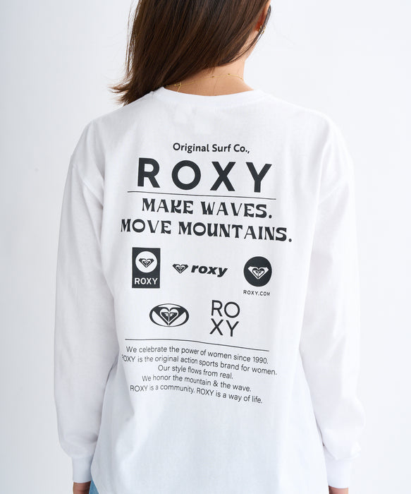 Roxy HISTORICAL LOGO L/S TEE ウィメンズ 長袖Tシャツ