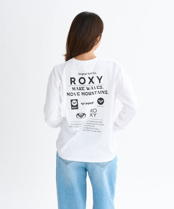 Roxy HISTORICAL LOGO L/S TEE ウィメンズ 長袖Tシャツ