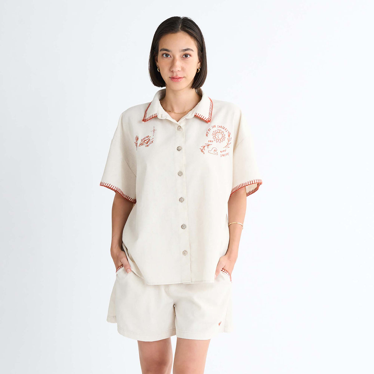 OUTLET】Roxy SWEET DOODLES ウィメンズ シャツ