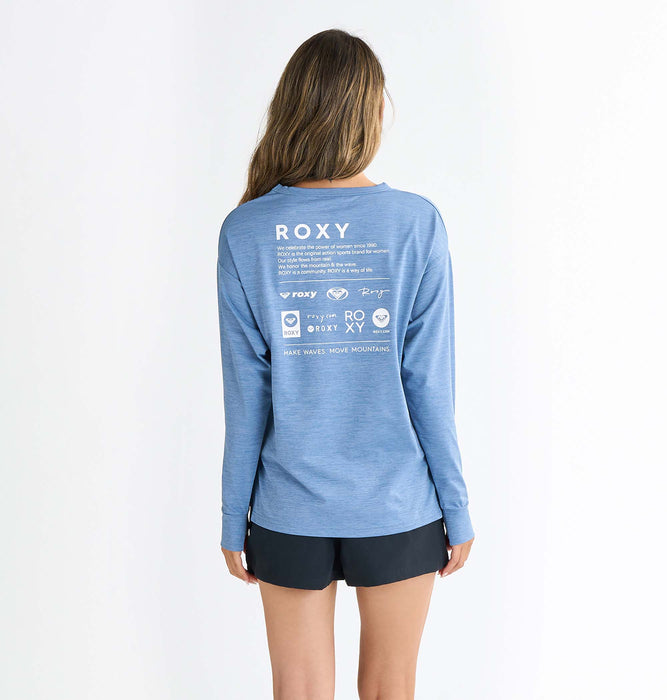 【OUTLET】Roxy HISTORICAL LOGO L/S ウィメンズ ラッシュガード