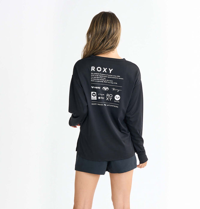 【OUTLET】Roxy HISTORICAL LOGO L/S ウィメンズ ラッシュガード