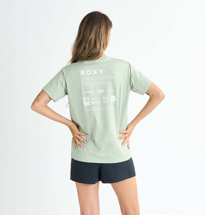【OUTLET】Roxy HISTORICAL LOGO ウィメンズ ラッシュTシャツ