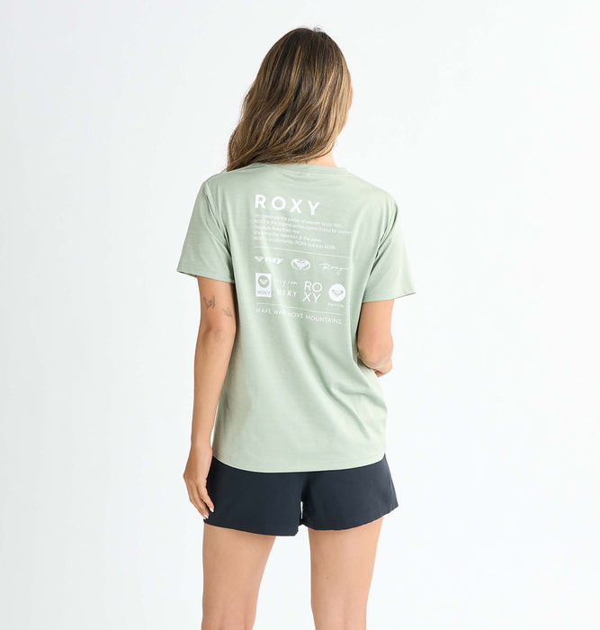 【OUTLET】Roxy HISTORICAL LOGO ウィメンズ ラッシュTシャツ