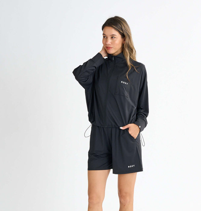 【OUTLET】Roxy AURORA STAND ウィメンズ ラッシュガード 接触冷感 クイックドライ