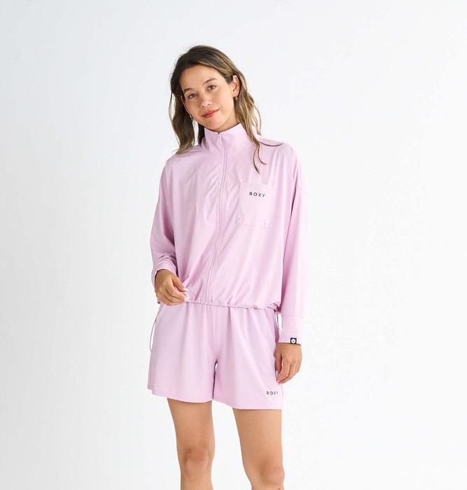 【OUTLET】Roxy AURORA STAND ウィメンズ ラッシュガード 接触冷感 クイックドライ