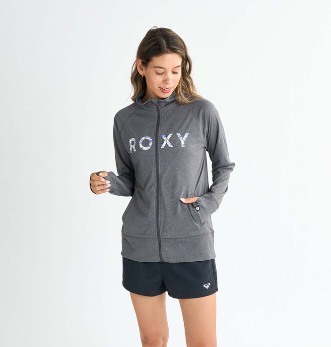 【OUTLET】Roxy ARTSY FLORAL LOGO STAND ウィメンズ ラッシュガード