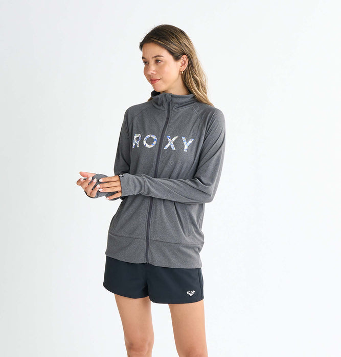 【OUTLET】Roxy ARTSY FLORAL LOGO STAND ウィメンズ ラッシュガード