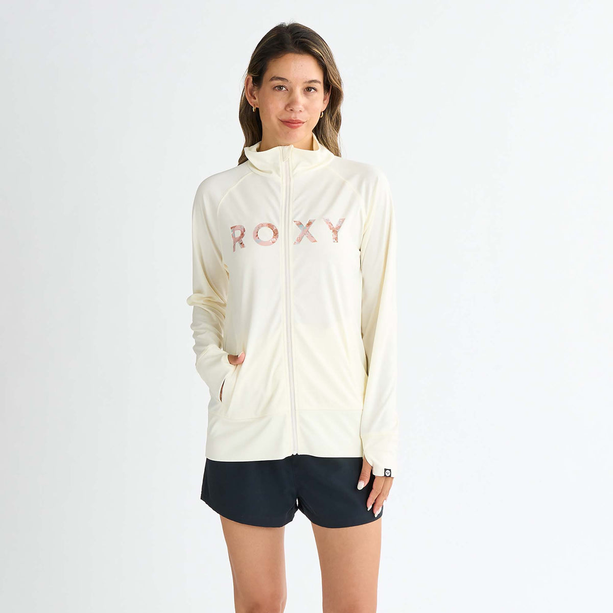 OUTLET】Roxy ARTSY FLORAL LOGO STAND ウィメンズ ラッシュガード
