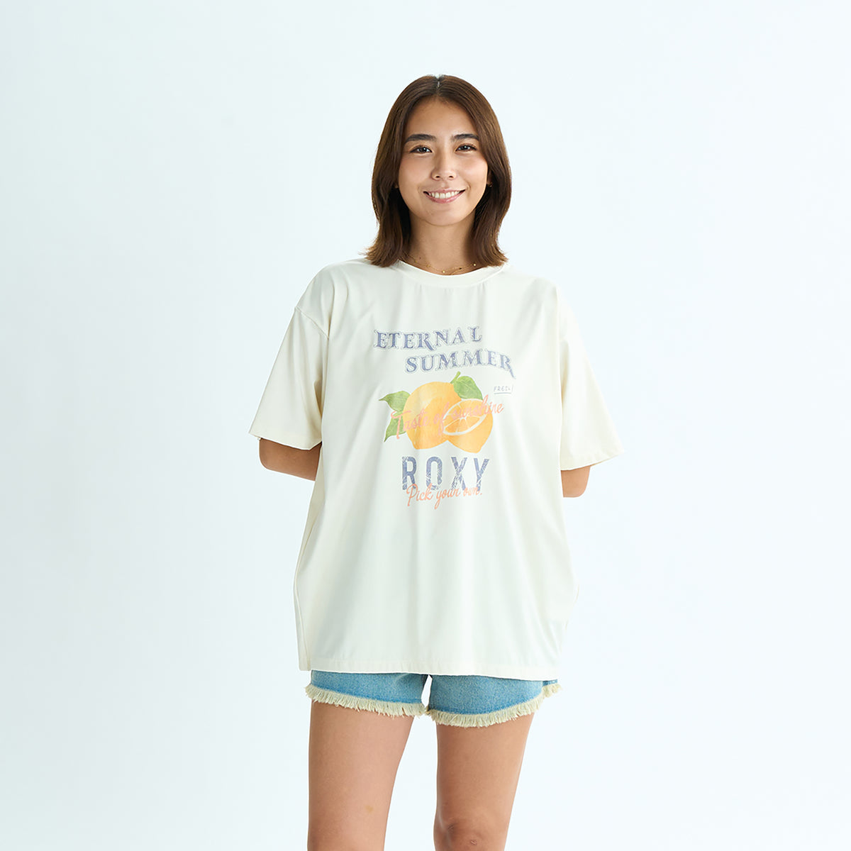 OUTLET】Roxy SQUEEZE THE DAY ウィメンズ 半袖ラッシュガード OUTLET】Roxy SQUEEZE THE DAY ウィメンズ 半袖ラッシュガード