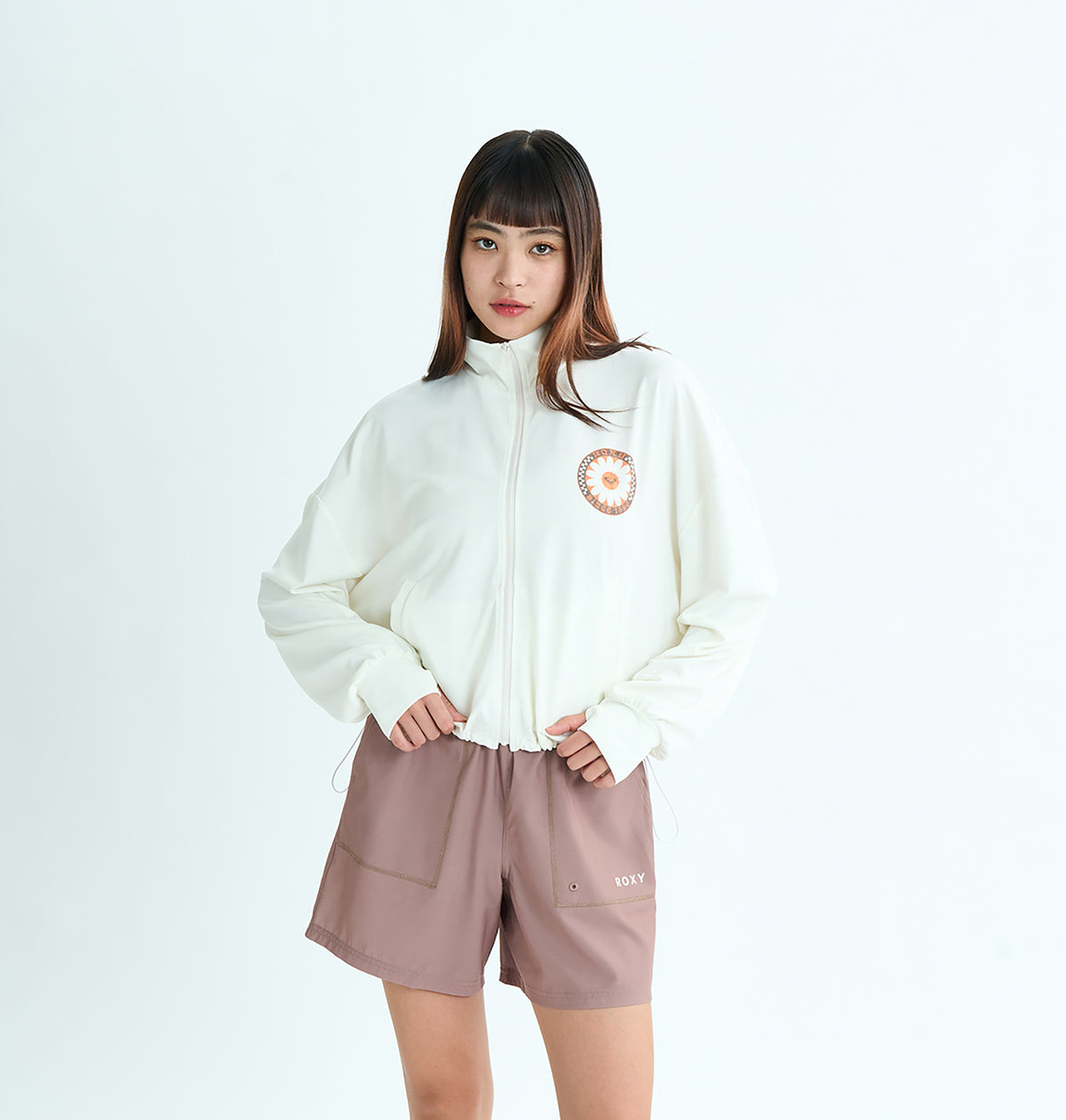 OUTLET】Roxy WILD FLOWER ZIP ウィメンズ ジップ付きラッシュガード