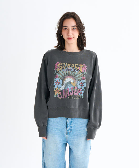 Roxy SUNSET CHASER ウィメンズ トップス 長袖 丈短め