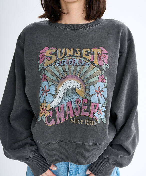Roxy SUNSET CHASER ウィメンズ トップス 長袖 丈短め