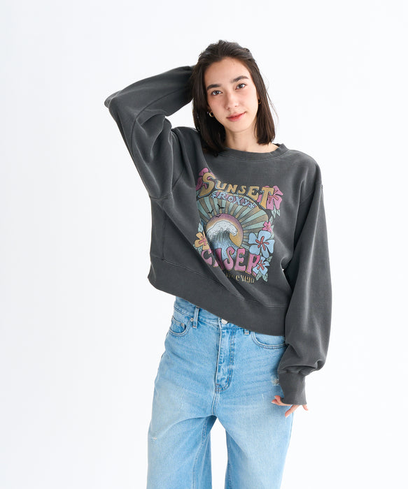 Roxy SUNSET CHASER ウィメンズ トップス 長袖 丈短め