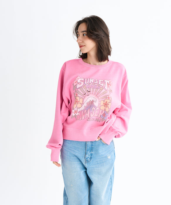 Roxy SUNSET CHASER ウィメンズ トップス 長袖 丈短め