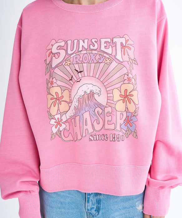 Roxy SUNSET CHASER ウィメンズ トップス 長袖 丈短め