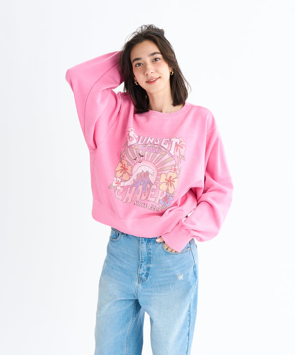 Roxy SUNSET CHASER ウィメンズ トップス 長袖 丈短め