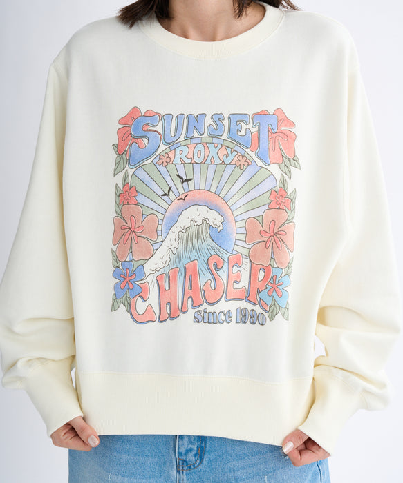 Roxy SUNSET CHASER ウィメンズ トップス 長袖 丈短め