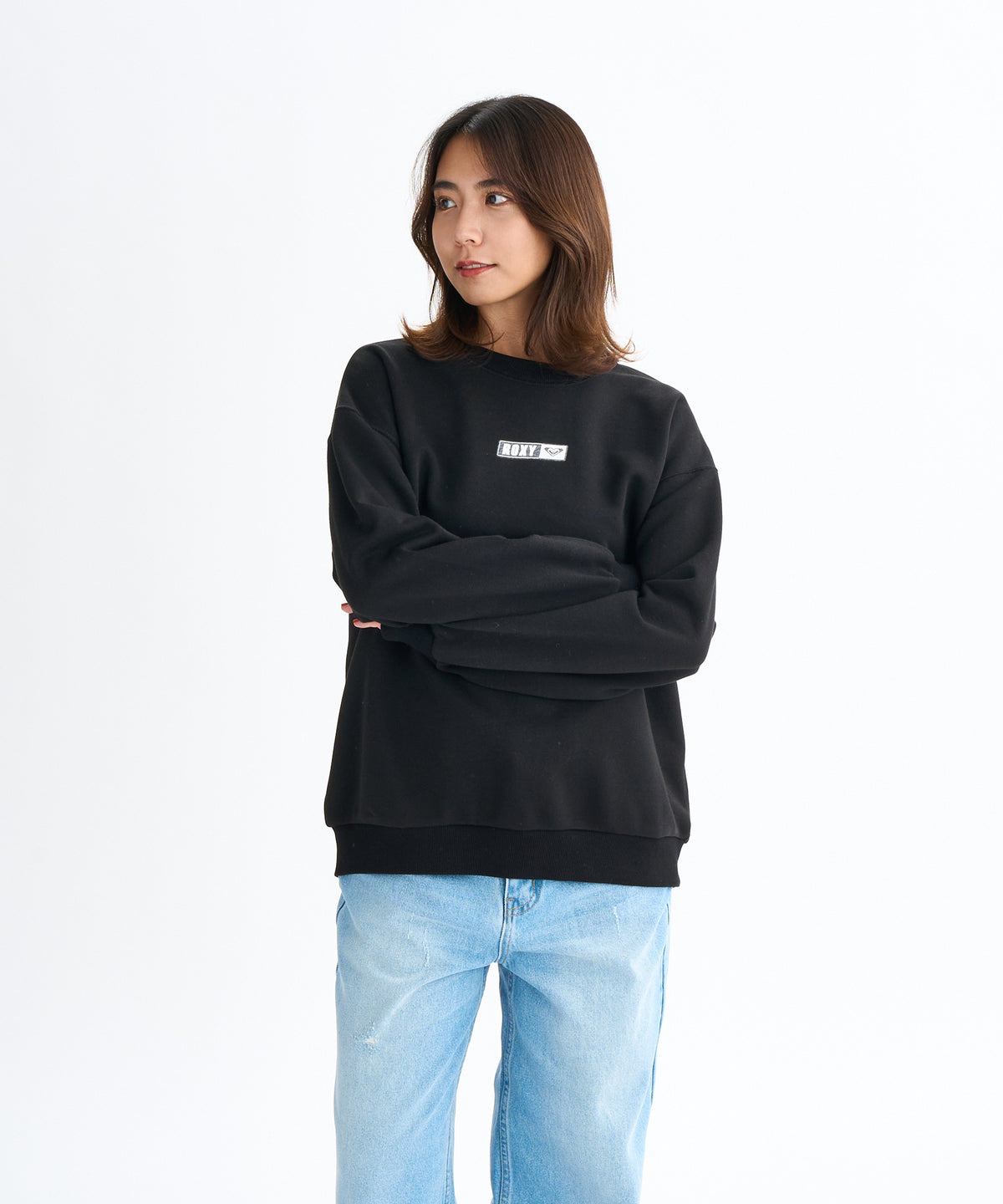 Roxy SQUARE LOGO PULL OVER ウィメンズ トップス 速乾 長袖