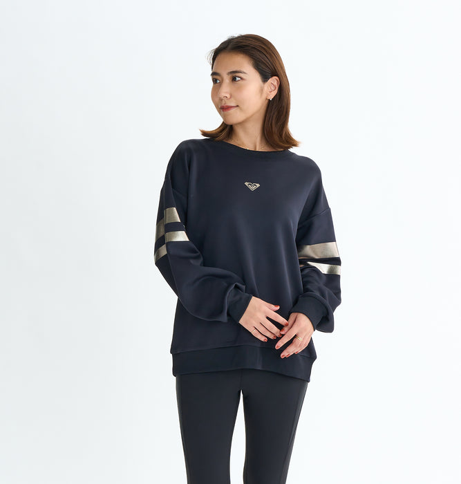 【OUTLET】Roxy Fitness BRIGHTEN YOUR LIFE PO ウィメンズ フィットネス プルオーバー オーバーシルエット 速乾・UVカット<2025FW ACTIVE BY NATURE COLLECTION>