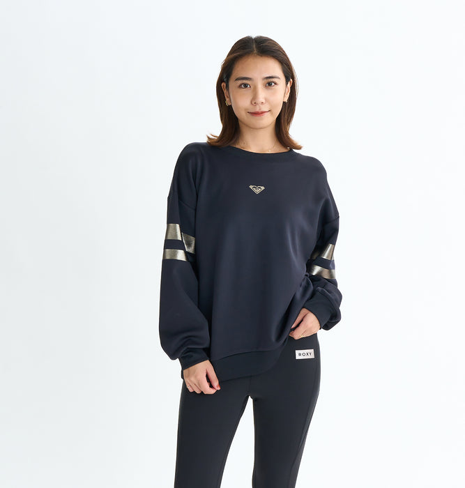 【OUTLET】Roxy Fitness BRIGHTEN YOUR LIFE PO ウィメンズ フィットネス プルオーバー オーバーシルエット 速乾・UVカット<2025FW ACTIVE BY NATURE COLLECTION>