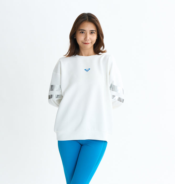 【OUTLET】Roxy Fitness BRIGHTEN YOUR LIFE PO ウィメンズ フィットネス プルオーバー オーバーシルエット 速乾・UVカット<2025FW ACTIVE BY NATURE COLLECTION>