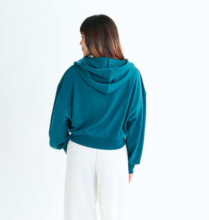 トップス fuu Roxy Fitness TRIPLE HEARTS HOODIE ウィメンズ フィットネス ショート