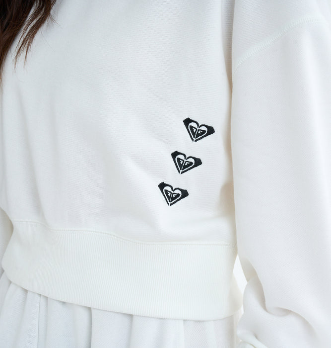 Roxy Fitness TRIPLE HEARTS HOODIE ウィメンズ フィットネス ショート丈 プルオーバートップス 速乾・UVカット<2025FW SPORTS>