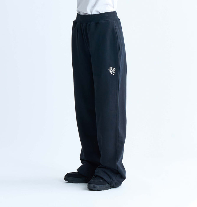 Roxy BORN TO BE ROXY PANTS スウェットパンツ ワイドシルエット