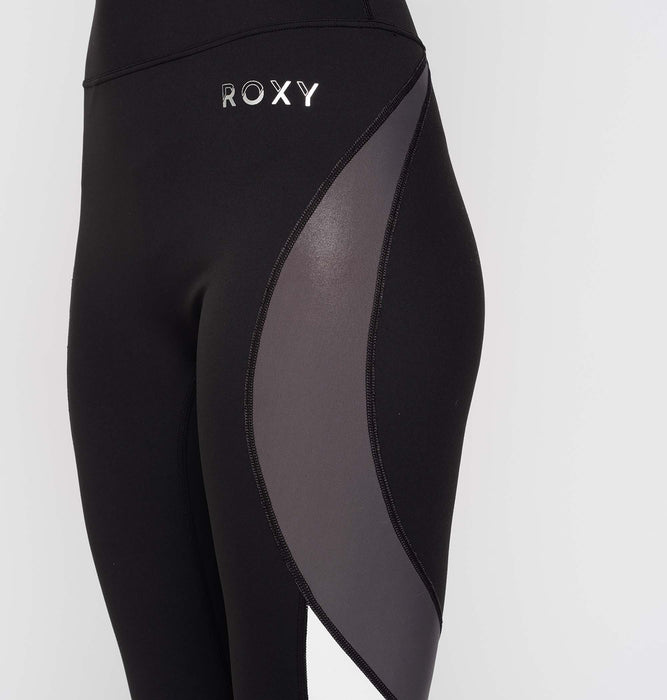 Roxy 水陸両用 速乾 UVカット ハイウエストレギンス JUMP HIGH METALLIC LEGGINGS VER2