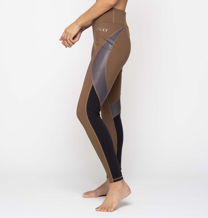 Roxy 水陸両用 速乾 UVカット ハイウエストレギンス JUMP HIGH METALLIC LEGGINGS VER2