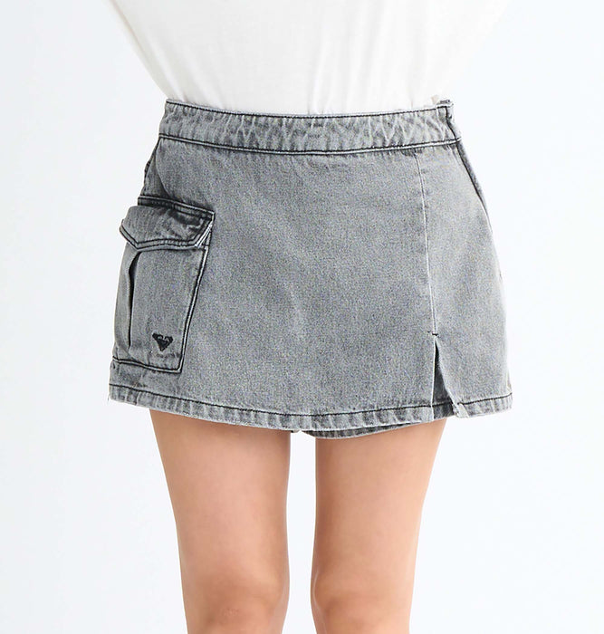 Roxy LIVED IN DENIM SKORT ウィメンズ デニムスコート