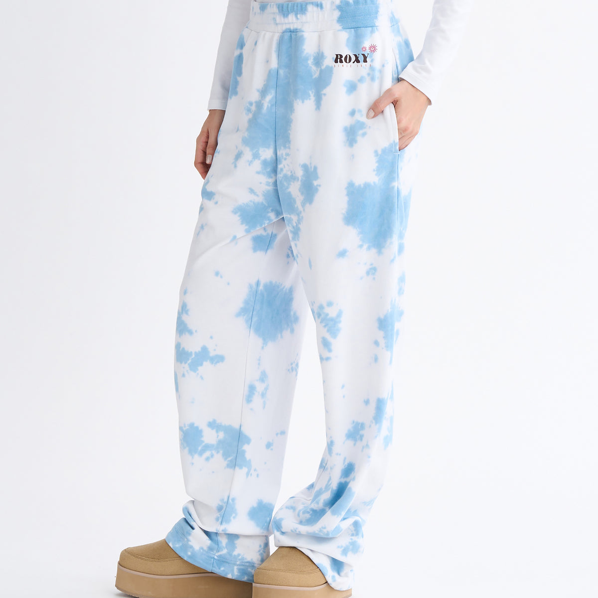 Roxy SUN AND SURF PANTS ウィメンズ ロングパンツ タイダイ染め