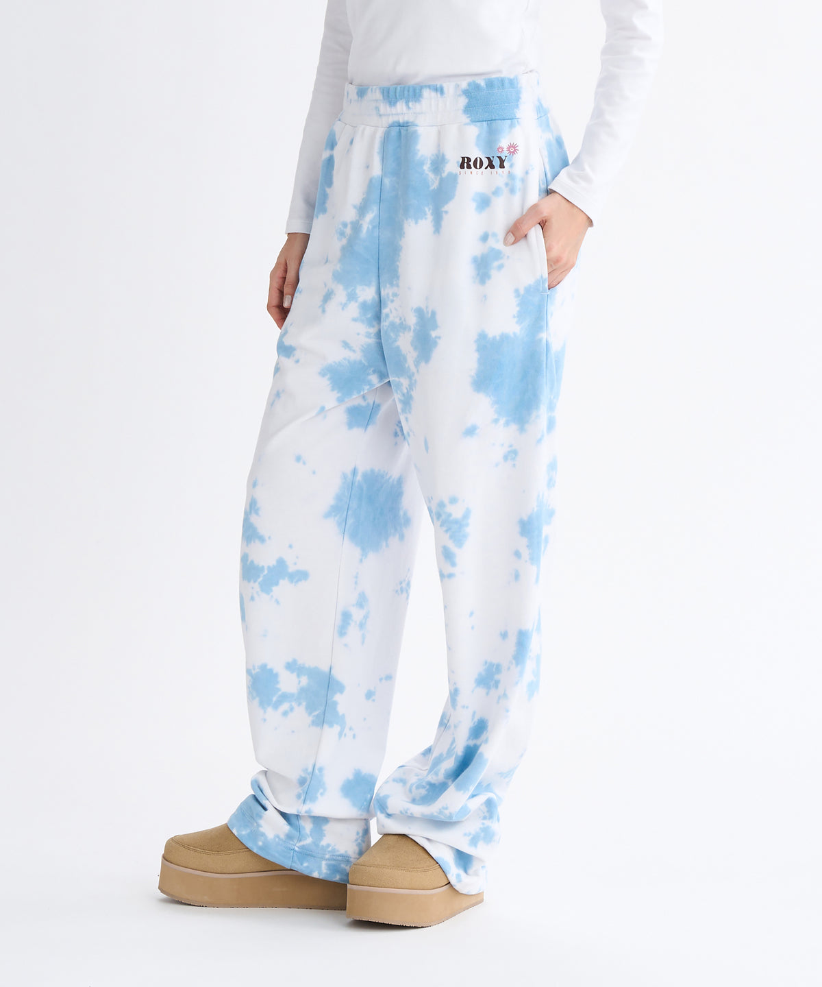 Roxy SUN AND SURF PANTS ウィメンズ ロングパンツ タイダイ染め