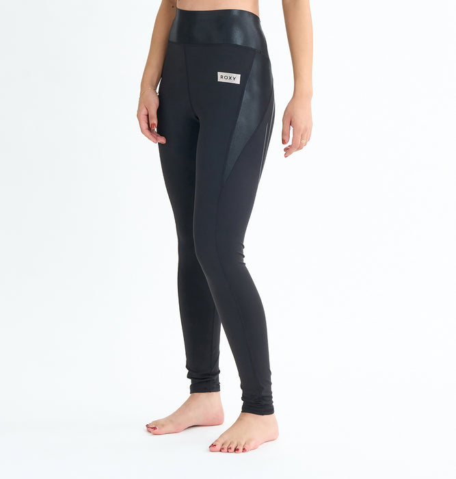 Roxy Fitness REFLECT BRIGHTLY LEGGINGS ウィメンズ フィットネス レギンス フルレングス 速乾・UVカット<2025FW ACTIVE BY NATURE COLLECTION>