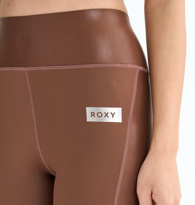 Roxy Fitness REFLECT BRIGHTLY LEGGINGS ウィメンズ フィットネス レギンス フルレングス 速乾・UVカット<2025FW ACTIVE BY NATURE COLLECTION>