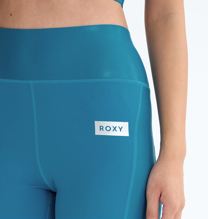 Roxy Fitness REFLECT BRIGHTLY LEGGINGS ウィメンズ フィットネス レギンス フルレングス 速乾・UVカット<2025FW ACTIVE BY NATURE COLLECTION>
