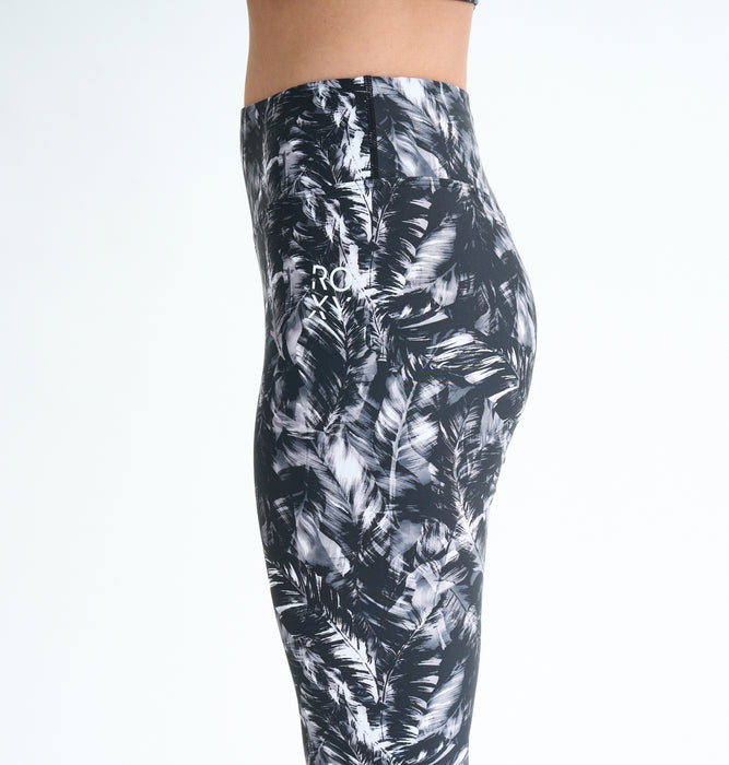 Roxy Fitness HAVE A GREAT DAY LEGGINGS ウィメンズ フィットネス 水陸両用レギンス フルレングス 速乾・UVカット<2025FW FITNESS SEASONAL PRINT>
